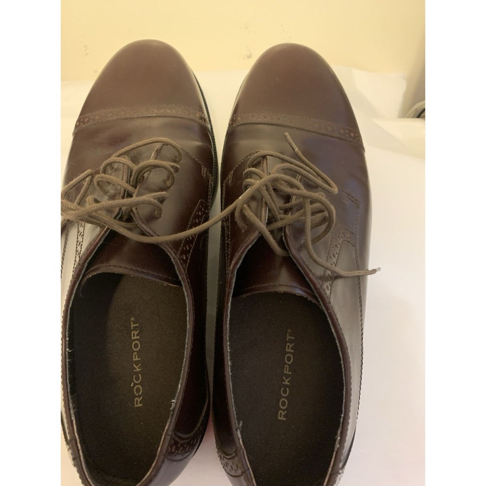 Rockport‎ Mens Leather Laceup Oxford Shoe Sz9